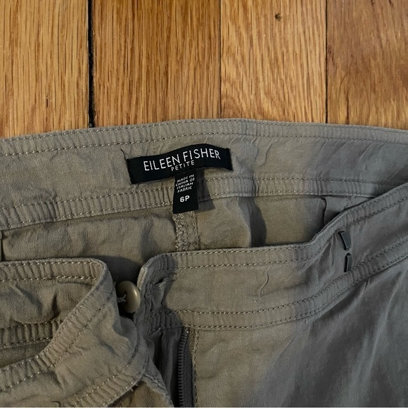 Eileen Fisher Linen Blend Ankle Pants Petite - Picture 3 of 8